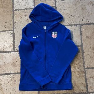 Nike Kids Royal Blue USA Zip-Up Hoodie